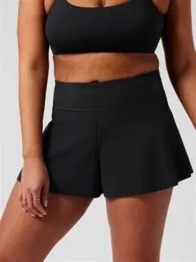 NWOT Athleta Makani Swim Shorts Black Size XL